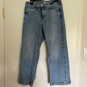 Crop Blue Denim Jeans